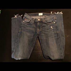Ripped Hudson Skinny Jeans